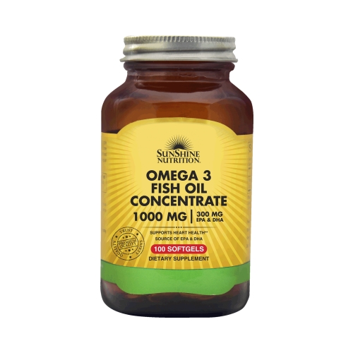 Sunshine Nutrition Omega 3 Fish Oil Concentrate 1000 mg 